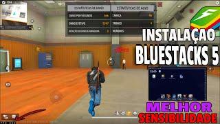 COMO CONFIGURAR O EMULADOR DO BLUESTACKS 5 PARA PC FRACO DEIXAR MUITO RAPIDO+SENSI+FREE FIRE V7A