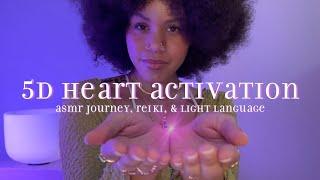 AWAKEN THE 5D HEART | reflecting your love back to you | ASMR Journey, Reiki, & Light Language