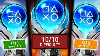 I Attempted to Platinum a 1/10, 5/10 & 10/10 DIFFICULTY Rated Game!