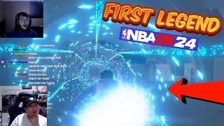 THE FIRST LEGEND TOP 10 in NBA 2K24 LIVE REACTION | ARRIVE IN STYLE REWARD AND ATTRIBUTES UNLOCKED