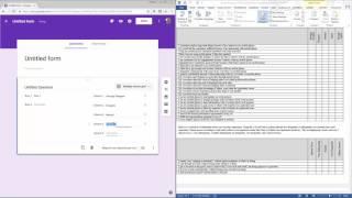 Google Forms Matrix Grid