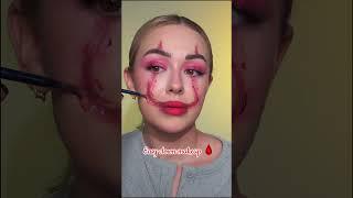 Easy clown makeup #halloweenmakeuplook #clownmakeup