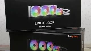 be quiet! Light Loop 360mm Liquid Cooling Unboxing, Installation and LED Lighting Example