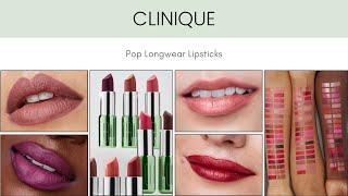 Clinique Pop Longwear Lipsticks