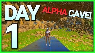 DAY1 Claiming The ALPHA CAVE SOLO | Solo MESA 3Man Ark PVP