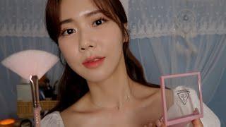 ASMR.sub Doing makeup for a festival that your parents don’t know about | Flat iron | Hair styling