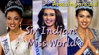 Six most beautiful miss world of india || THE INDIAN QUEENS ||