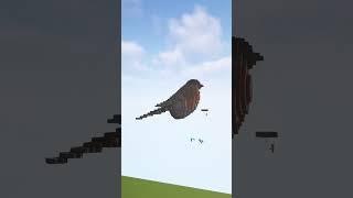 How I made a bird #shorts  #minecraft #minecraftbuild