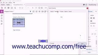 Acrobat Pro DC Tutorial Creating Buttons - Adobe Acrobat Pro DC Training Tutorial Course