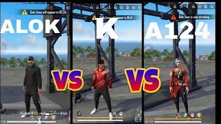 Which one character is best ? Alok vs k vs A124