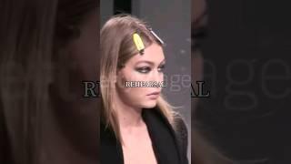 Gigi Hadid leading Versace Atelier Rehearsal VS RUNWAY WALK  #viral #model #fashion