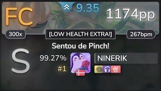 9.4⭐ NINERIK | Shota Kageyama - Sentou de Pinch! [LOW HEALTH EXTRA!] +HDNCHR 99.27% FC #1 | 1174pp