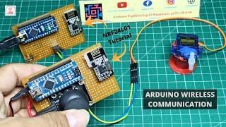 Servo Motor Control with Joystick and Arduino | Arduino Wireless Communication | NRF24L01 Tutorial