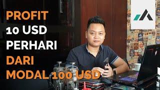 PROFIT 10 USD PERHARI  DARI MODAL 100 USD⁉️