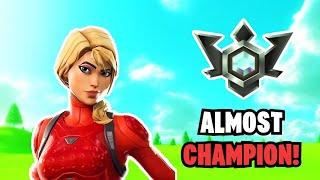 Almost in Champion! Fortnite Elite Ranked Solos