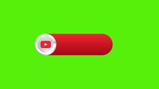 YouTube logo lower third new design 2022 green screen