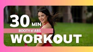 30 min Booty and Abs workout from Home