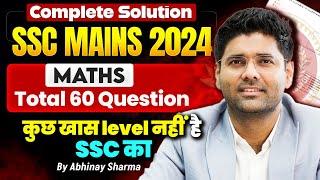 Get Ahead with the TOP 60 SSC CGL mains Maths Questions of 2024 by Abhinay Sharma