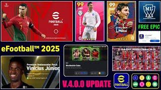 New Good News  eFootball™ v4.0.0 Big Update !! Master League, Edit Mode & Official Release Date