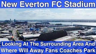 Everton FC Stadium - Away Coaches & Surrounding Area