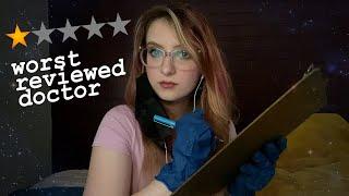 ASMR | Cranial Nerve Exam from WORST Reviewed Doctor Roleplay (Light Triggers, Glove Sounds, + More)