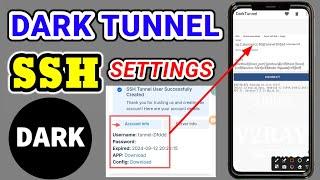 How to create SSH server  & setup dark tunnel vpn