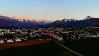 Bird's Eye View of Bulle and Gruyere.