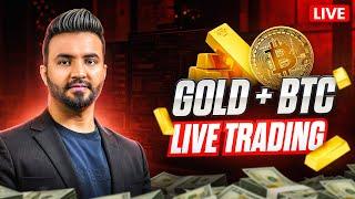 GOLD & BTC Live TRADING | XAUUSD Trading Live Stream | MSB FX