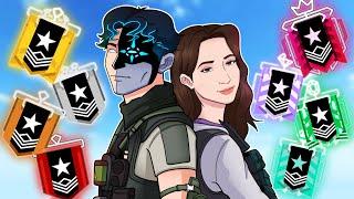 Spoit & Alicia 2v5 vs EVERY RANK (Rainbow Six Siege)