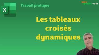 Travail pratique sur les tableaux croisés dynamiques et les graphiques croisés dynamiques