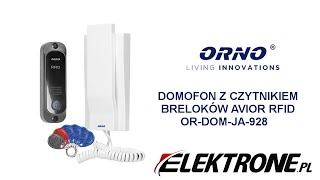 Orno AVIOR RFID (OR-DOM-JA-928)  - Domofon z czytnikiem breloków RFID - Test, Unboxing