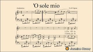 'O sole mio (F major) Piano + Sheet Music