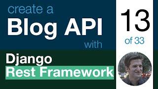 Blog API with Django Rest Framework 13 of 33 - Pagination with Rest Framework