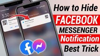 How to Hide Facebook Messenger Message Preview notification | Fb Messenger Notification Off