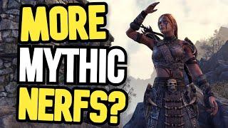 More Mythic NERFS?? - ESO PTS Patch Notes Update!!