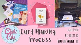 How to print and make greetings cards to sell on Etsy