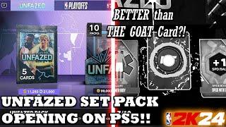 MORE UNFAZED PACK OPENING ON PS5! PULLED A CARD BETTER THAN THE GOAT CARD?!  - NBA 2K24 MYTEAM