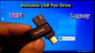 How To Make A Latest Windows 10 Bootable Pen Drive Supporting UEFI and Legacy BIOS with Ventoy