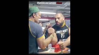 Devon Larrat and Levan gripped up once again #devonlarratt #levansaginashvili #armwrestling