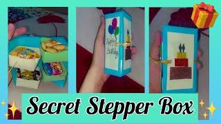 How to make a paper Box | DIY secret stepper Box | Gift Idea | paper crafts | Artista By Nimii