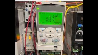 ABB VFD ACS355 Program And Wire up For ON OFF Switch ABB Standard Application Macro