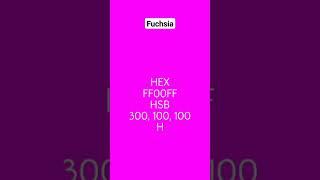 HTML color code Fuchsia | HEX Codes #fuchsia #hex #html