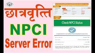 up scholarship form me npci server error problem kaise solved karen