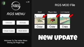 Plugin RGS Mod New Update  Indian Bike Driving 3d Plugin New Update | Indian bike driving 3d