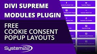 Divi Supreme Modules Free Cookie Consent Popup Layouts 