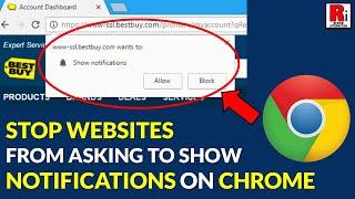 How to Stop Websites from Asking to Show Notifications on Google Chrome