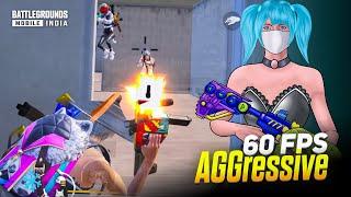 OMG!  Aggressive Fastest Player  | 4 Finger + Gyroscope | iPhone 13 60 FPS ️ | BGMI