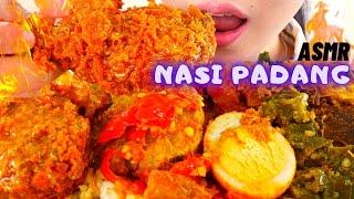 ASMR NASI PADANG KOMPLIT + AYAM SPICY GULAI MCD| ASMR INDONESIA