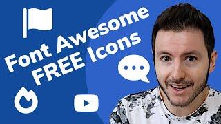 Add FREE Icons on HTML Website | Font Awesome 6 Free Icons