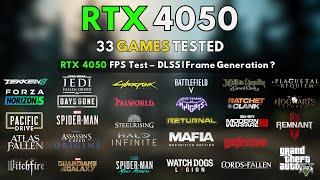 RTX 4050 Laptop Gaming Test in 33 Games in 2025 - is 6GB VRAM Good Enough?